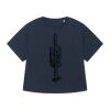 T-shirt à manches retroussées pour femme BIO Vignette