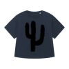 T-shirt à manches retroussées pour femme BIO Vignette