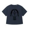 T-shirt à manches retroussées pour femme BIO Vignette