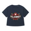 T-shirt à manches retroussées pour femme BIO Vignette