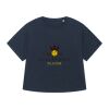 T-shirt à manches retroussées pour femme BIO Vignette